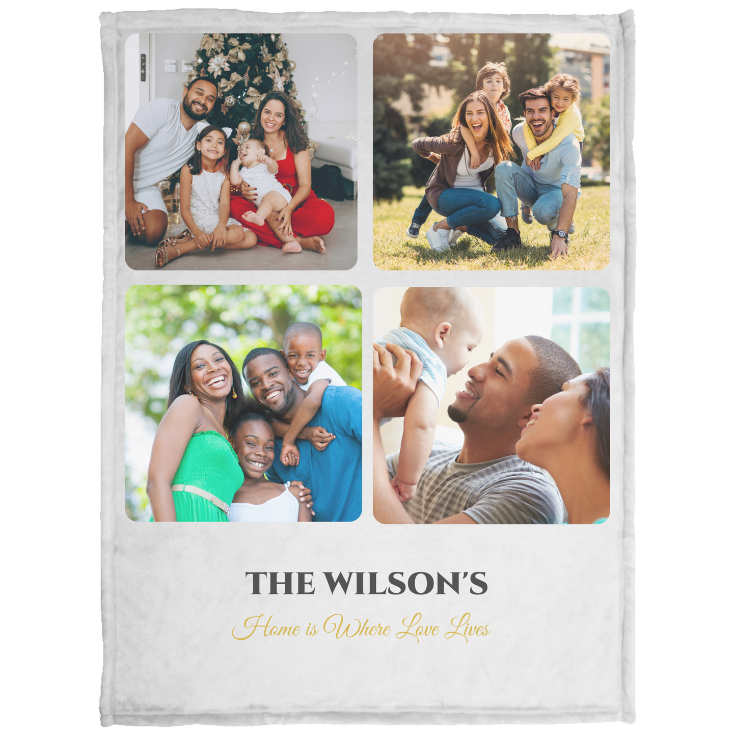 Custom Family Photo Blanket – A Personalized Keepsake for Every Generation