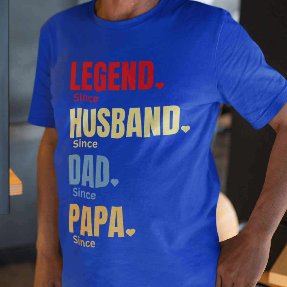 Personalized Legend Husband Dad Papa T-Shirt | Custom Gift Idea