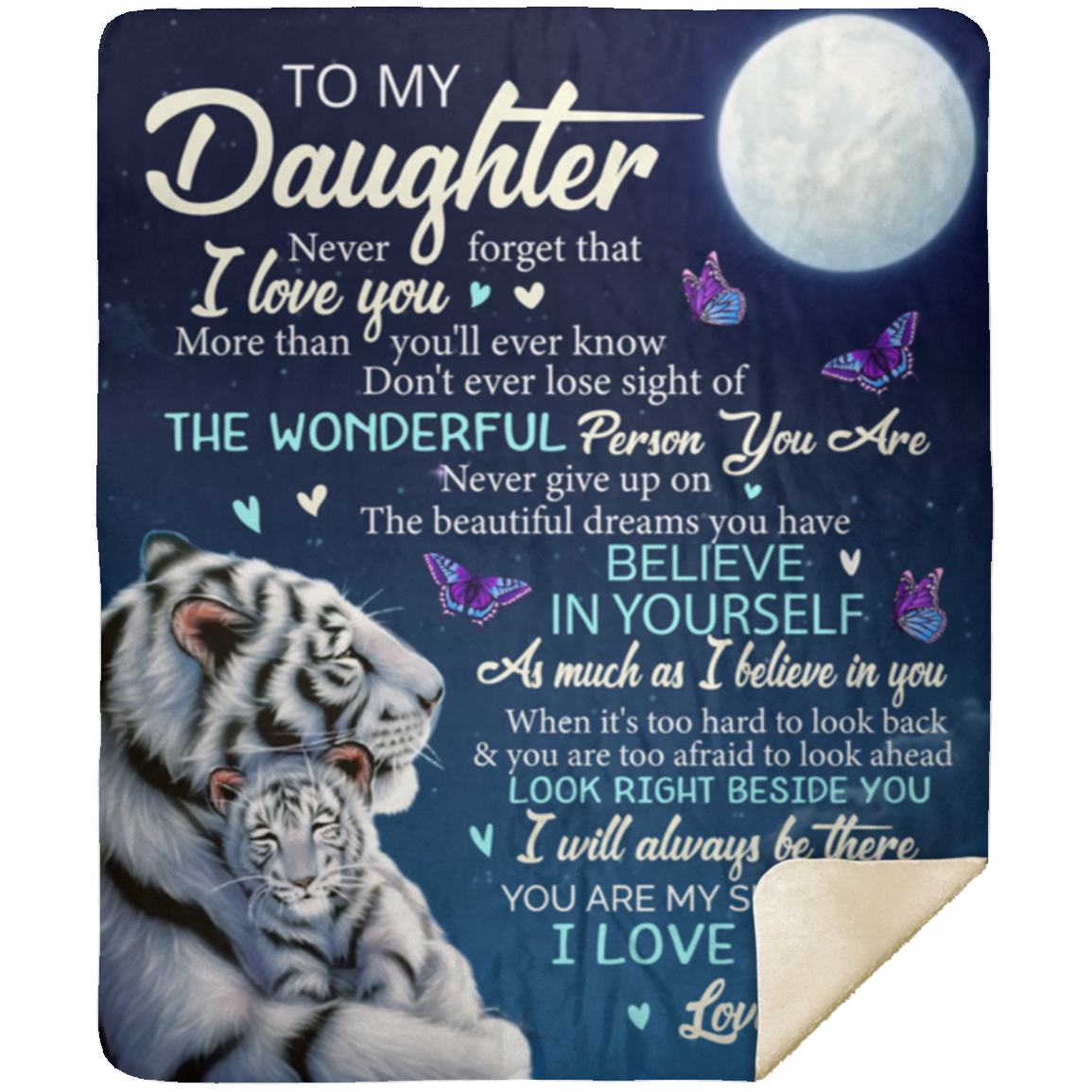 To My Daughter Blanket - I Will Always Be There Love, Dad