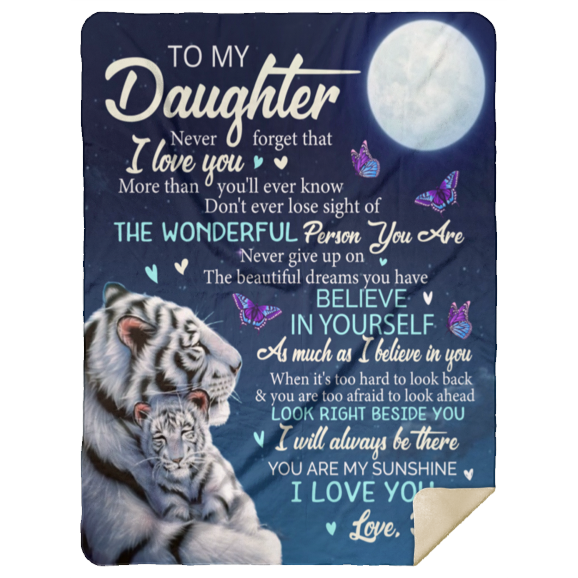 To My Daughter Blanket - I Will Always Be There Love, Dad