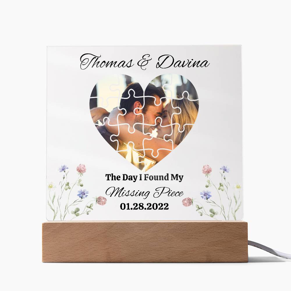 Personalized Valentine's Acrylic Plaque - Unique Gift for Loved Ones