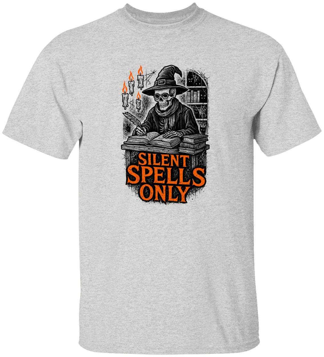 Silent Spells Only Halloween T-Shirt - Funny Witch Shirt