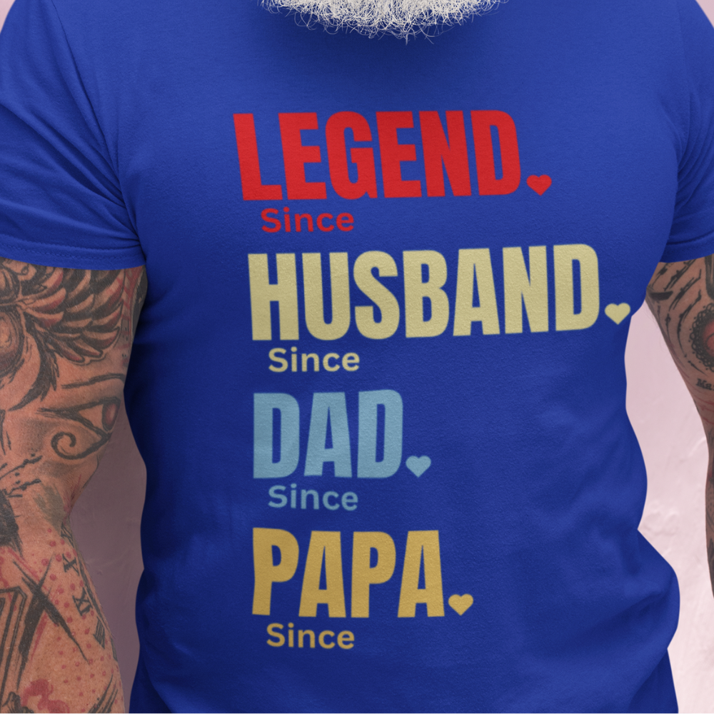 Personalized Legend Husband Dad Papa T-Shirt | Custom Gift Idea