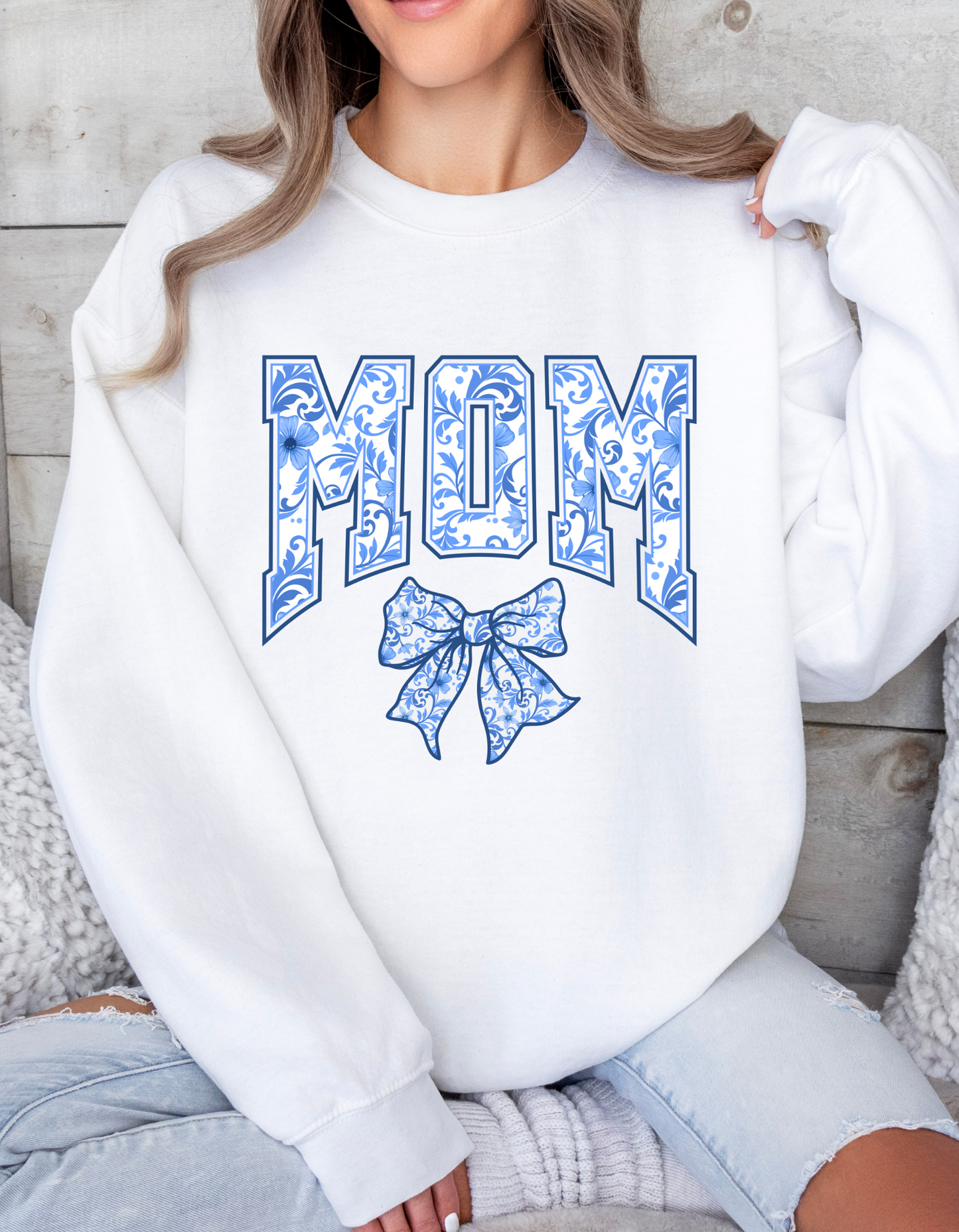 MOM Coquette Bow T-Shirt or Sweatshirt