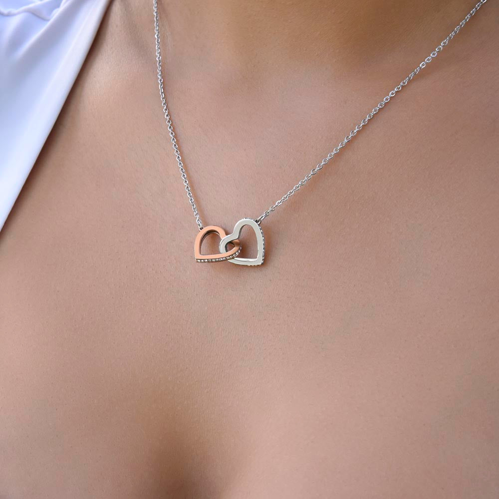 Granddaughter Gift - Beautiful Custom Gift Set - Interlocking Heart Necklace