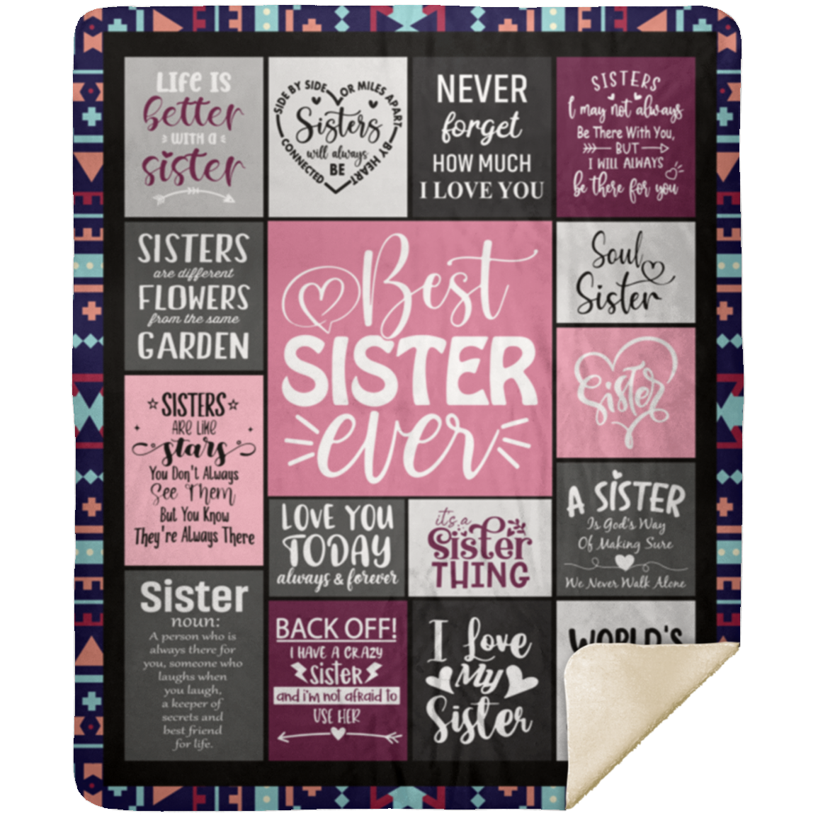 Best Sister Ever -Cozy Sister Blanket
