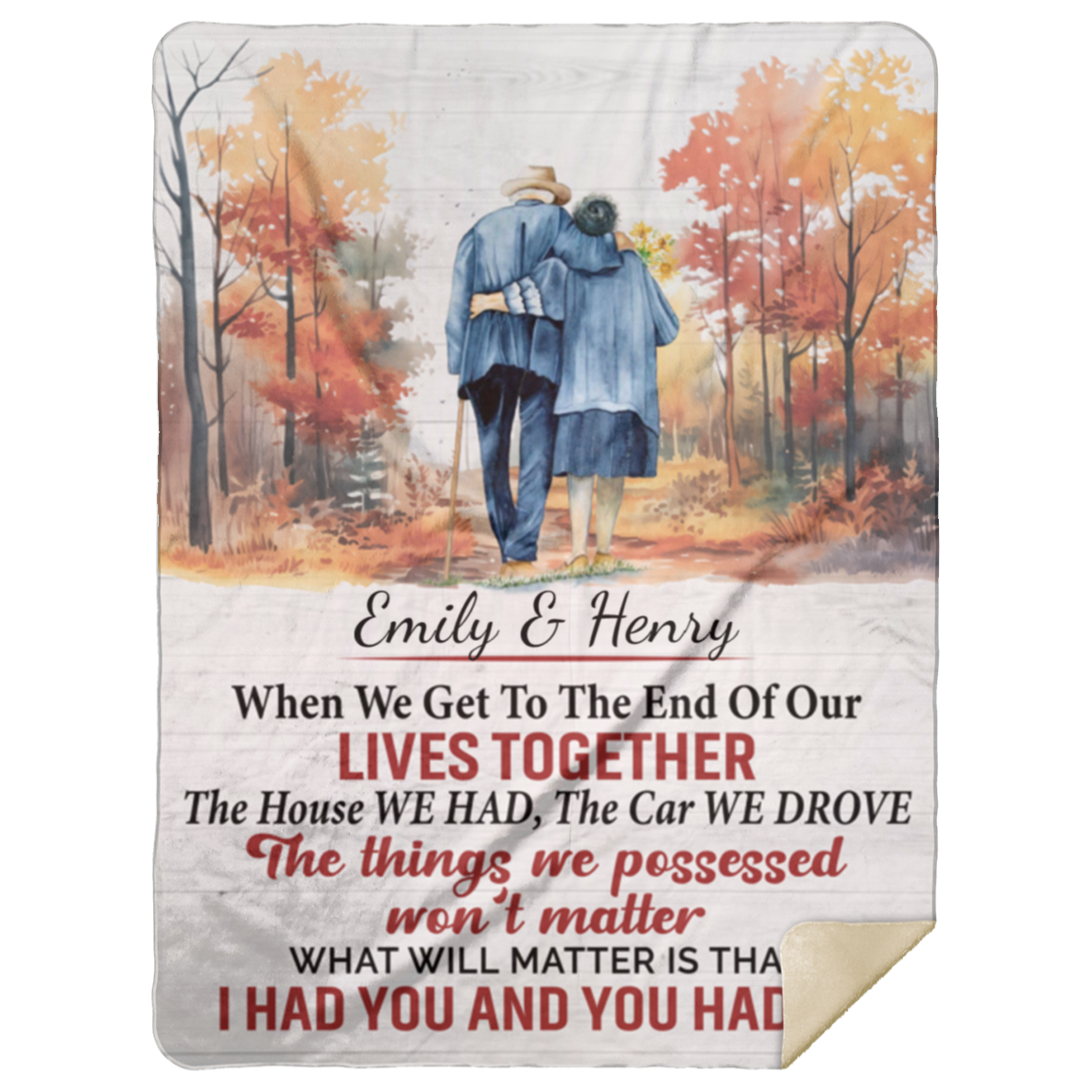 Our Lives Together Blanket | Personalized