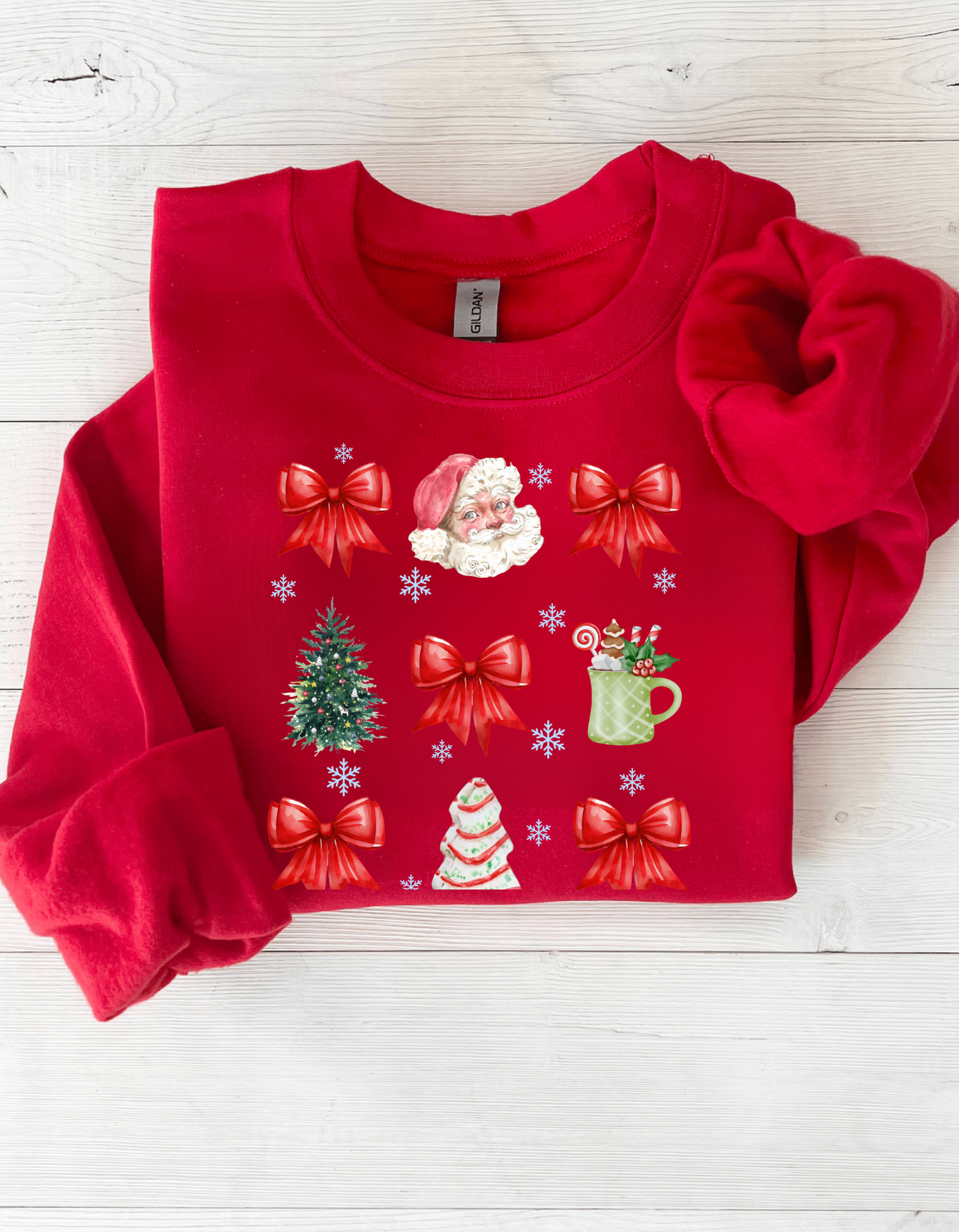 Christmas Coquette Bow T-Shirt | Sweatshirt