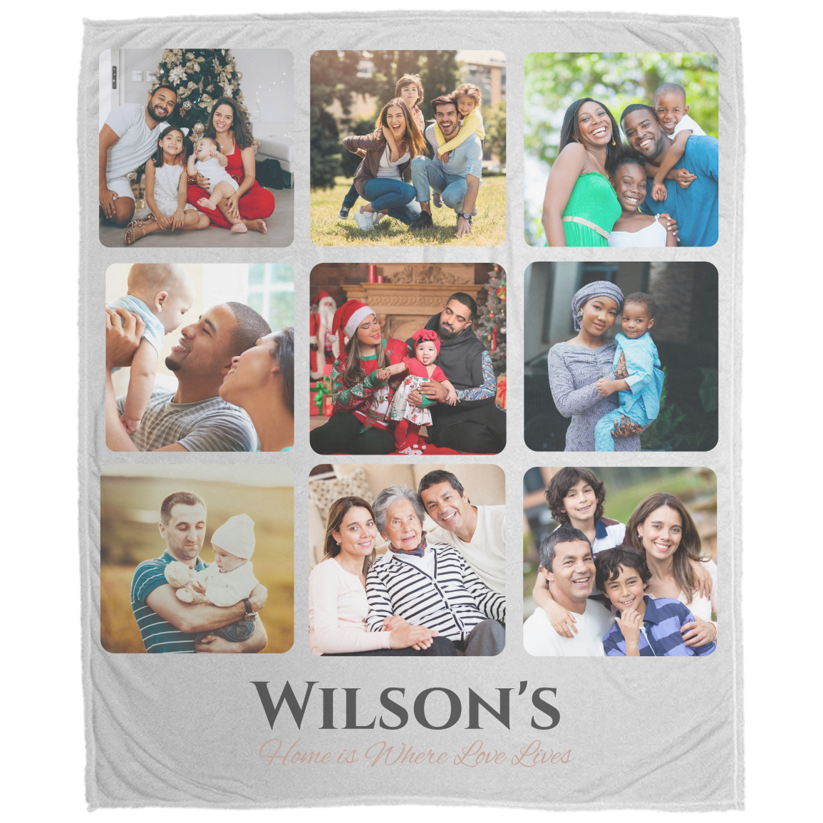 Custom Family Photo Blanket – A Personalized Keepsake for Every Generation