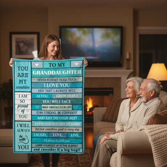 Granddaughter You Are My Sunshine - Blanket