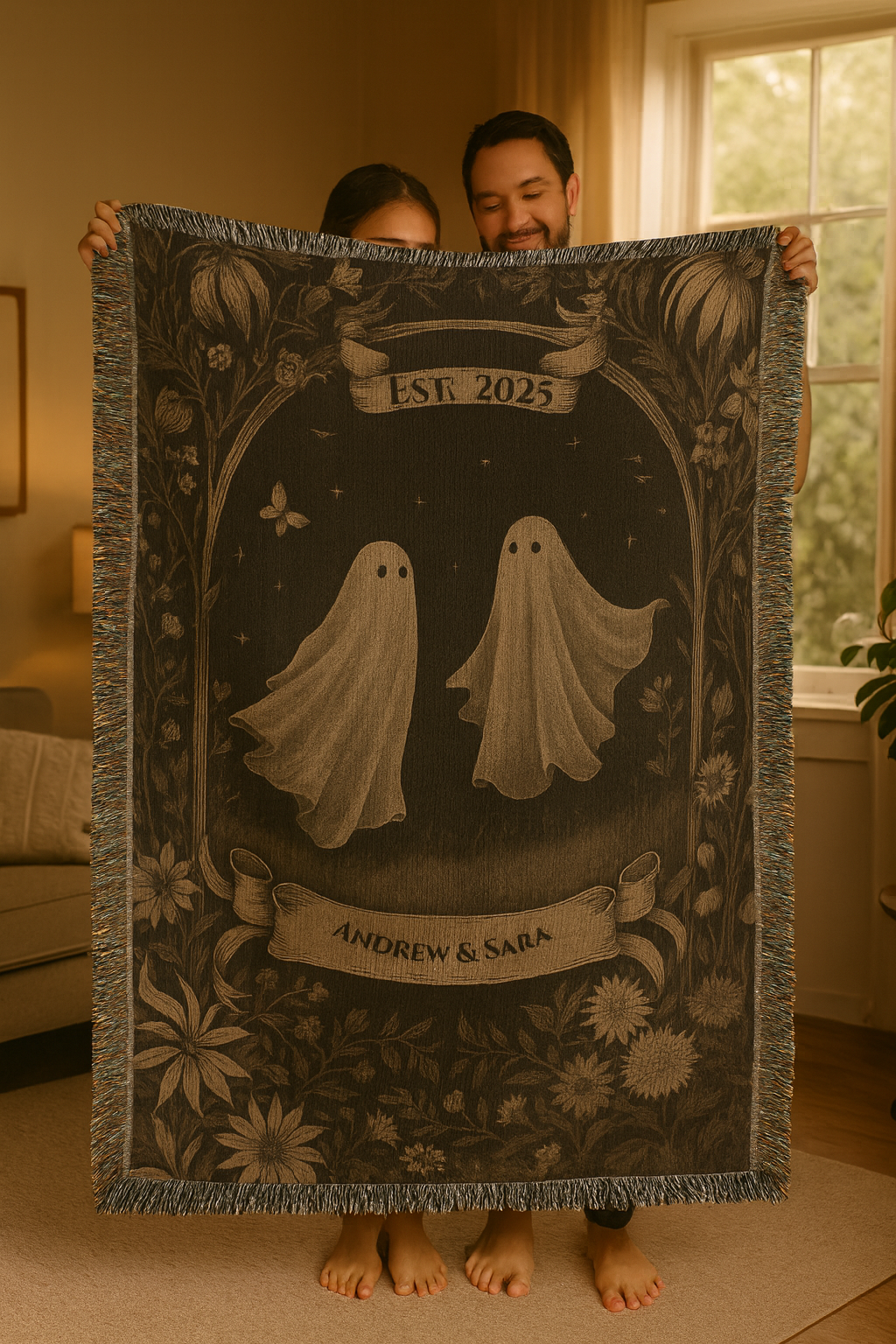 Personalized Heirloom Woven Blanket - Unique Gift for Loved Ones