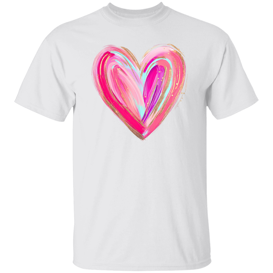 Brushstroke Heart T-Shirt and Sweatshirt