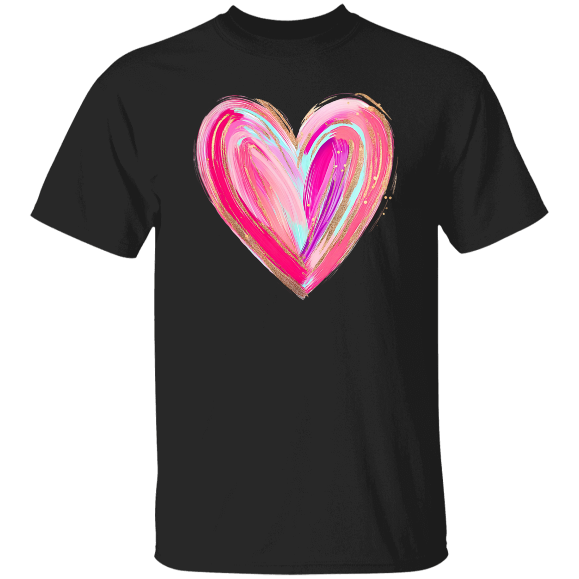 Brushstroke Heart T-Shirt and Sweatshirt