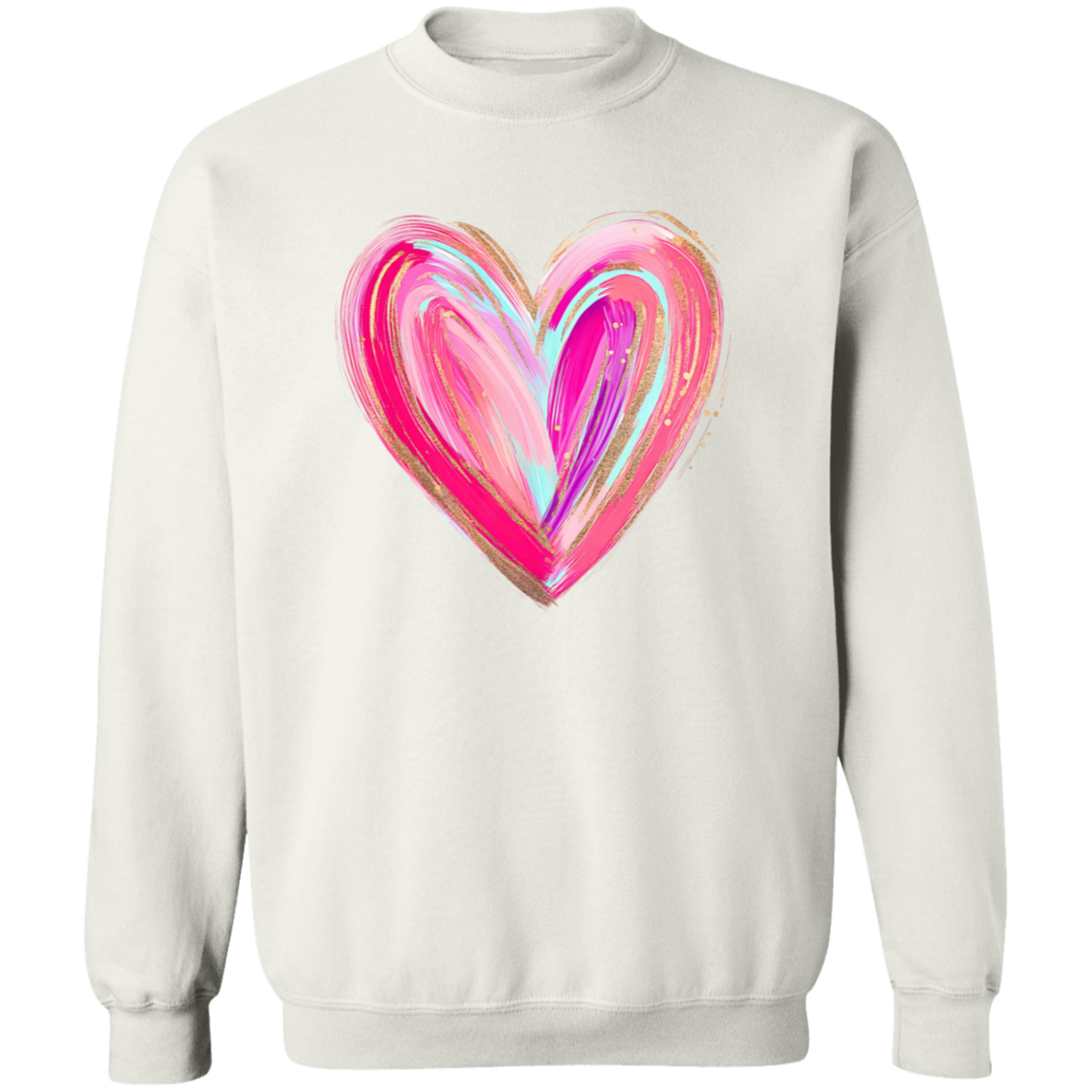 Brushstroke Heart T-Shirt and Sweatshirt