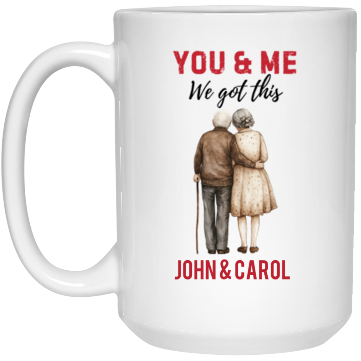 Personalized Soulmate Gift | Old Couple | Mug