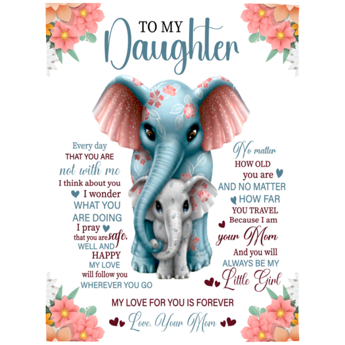 To My Daughter Blanket | Mom