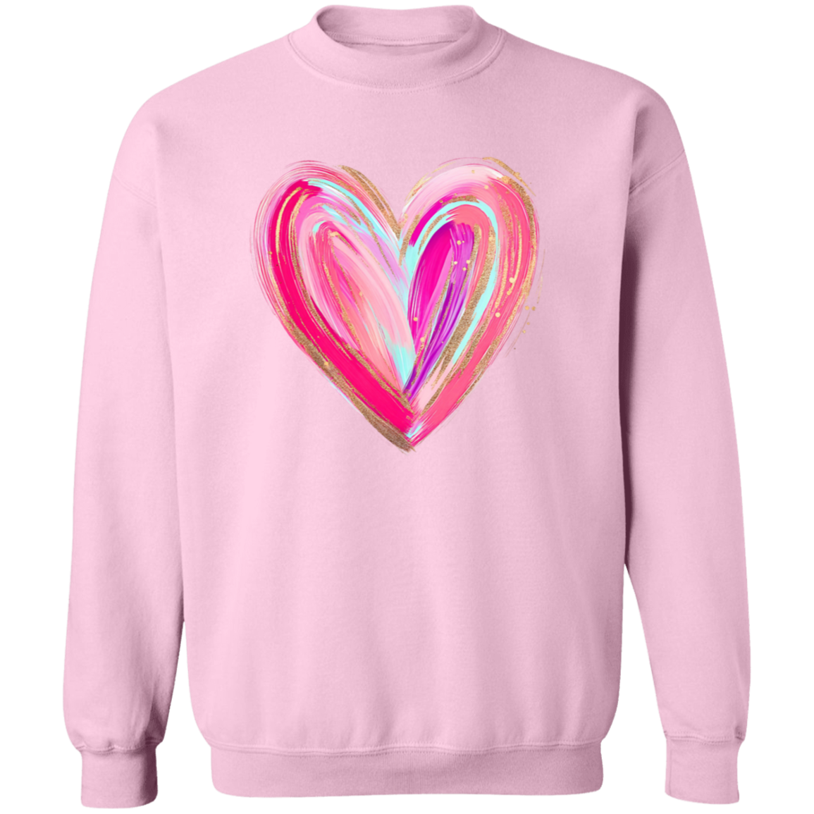 Brushstroke Heart T-Shirt and Sweatshirt