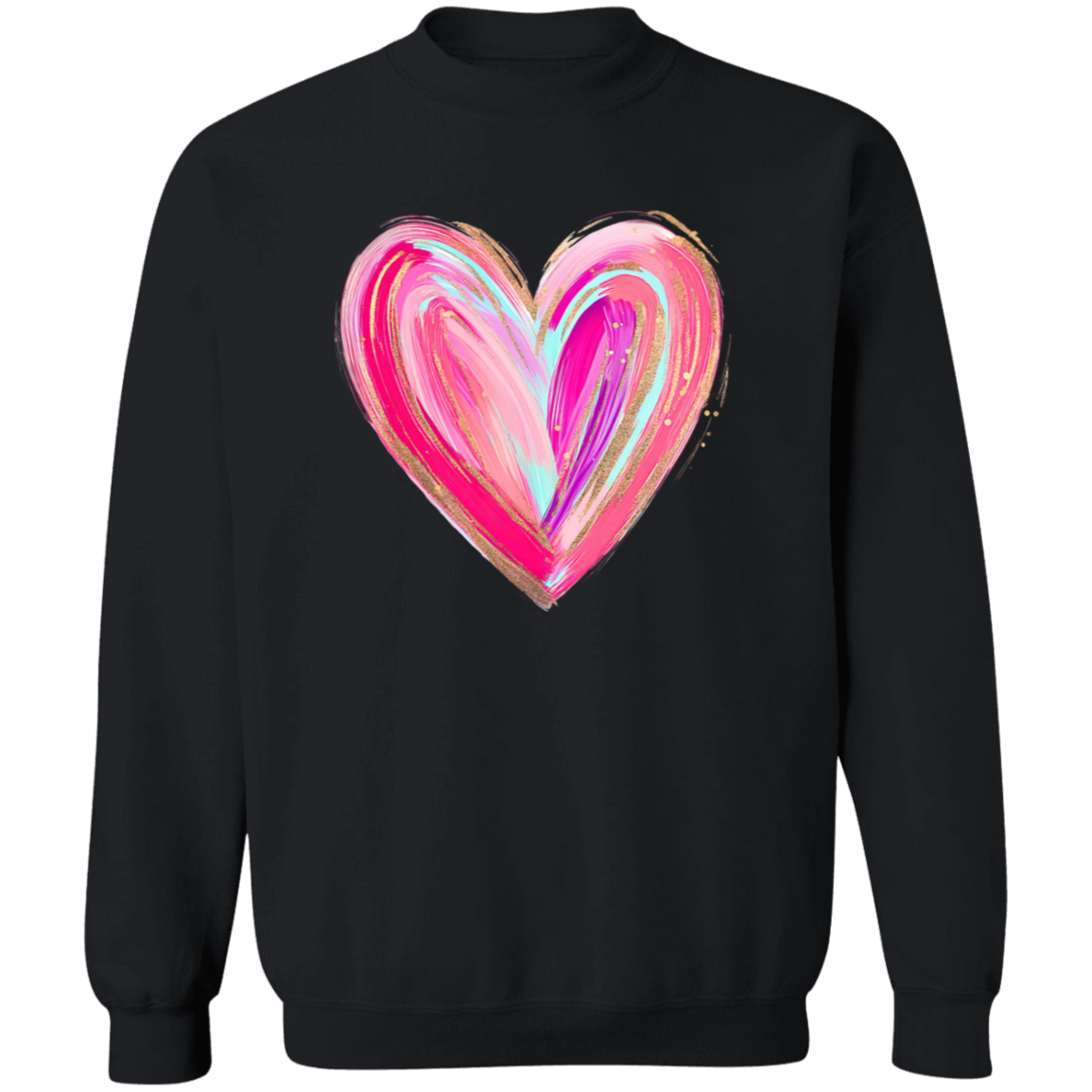 Brushstroke Heart T-Shirt and Sweatshirt