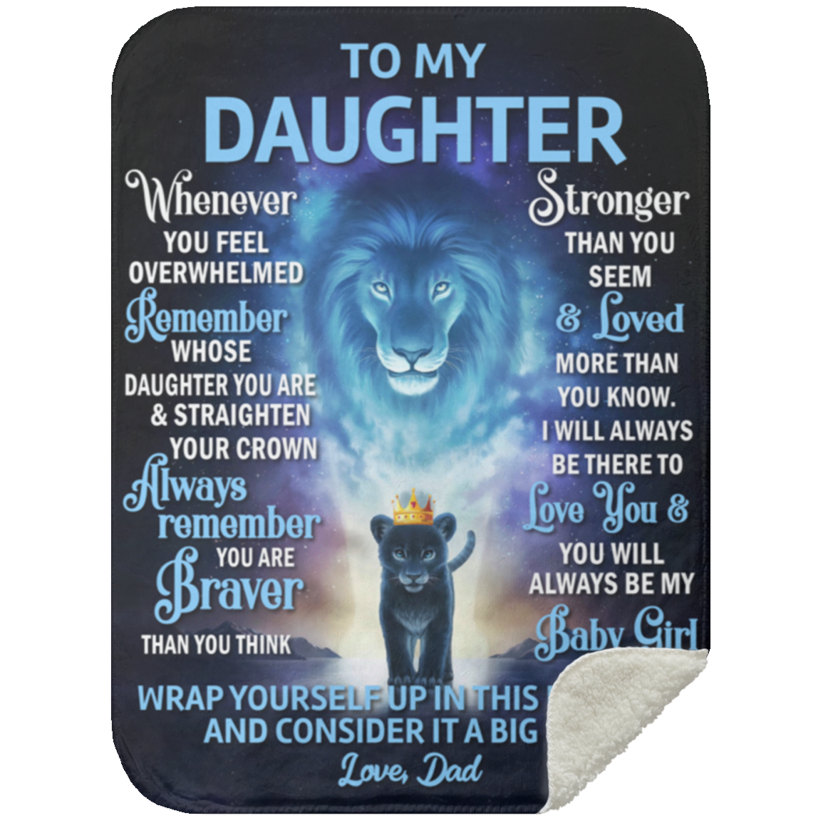 To My Daughter Blanket - You Are Stronger Than You Seem