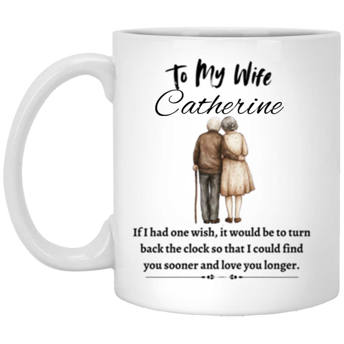 To My Wife | Personalized 11oz White Mug