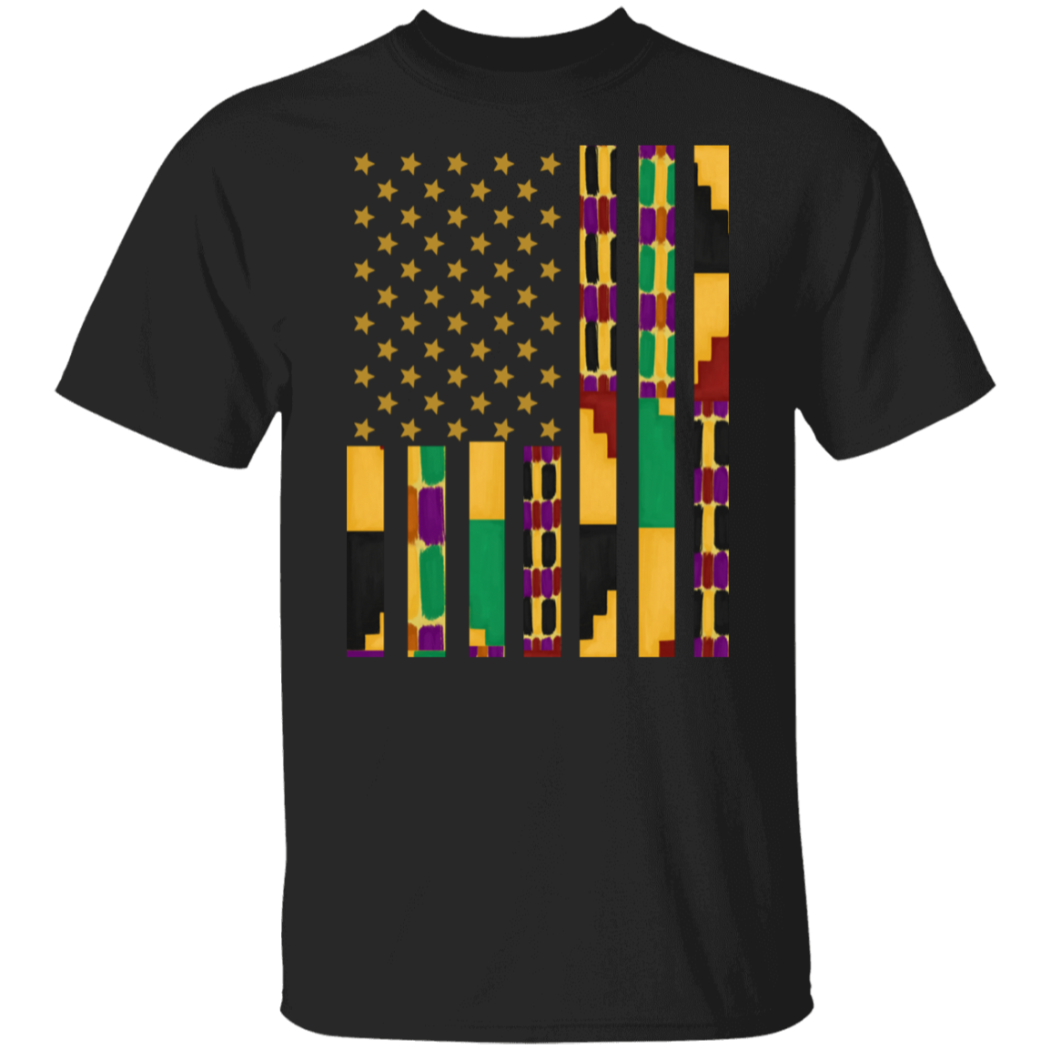African Kente Flag T-Shirt