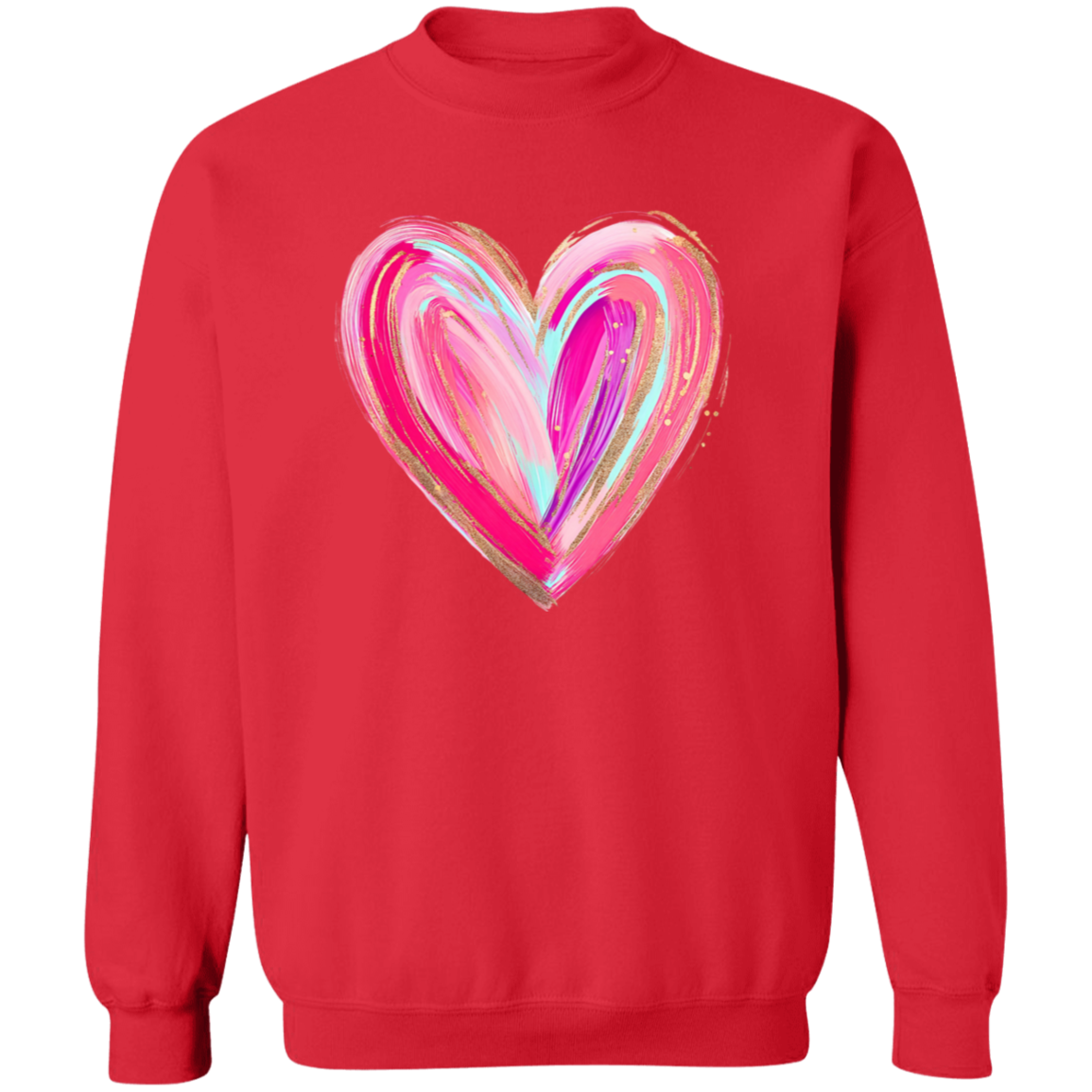 Brushstroke Heart T-Shirt and Sweatshirt