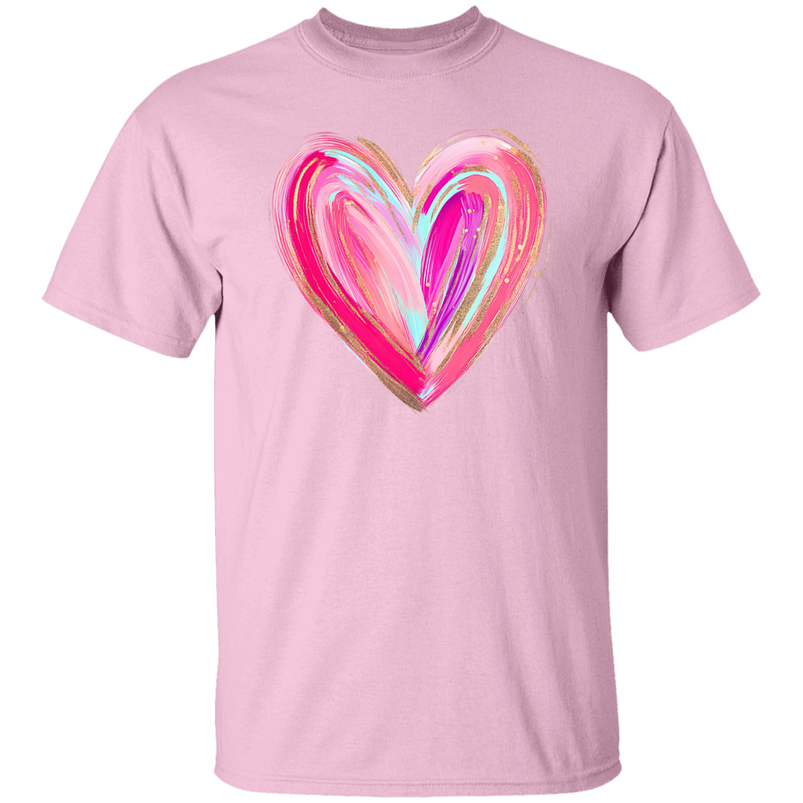 Brushstroke Heart T-Shirt and Sweatshirt