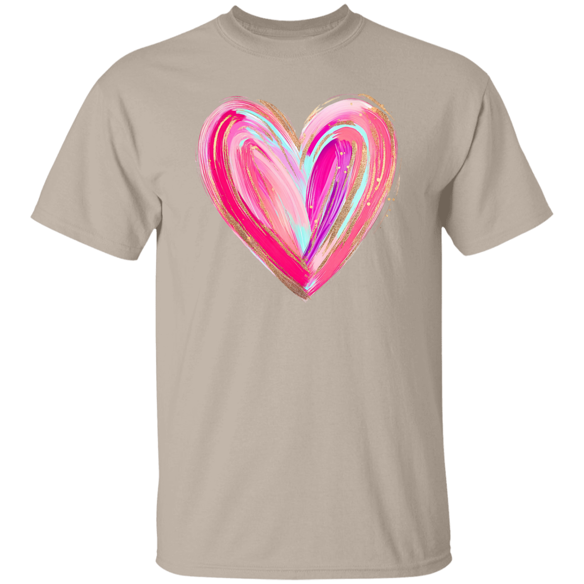 Brushstroke Heart T-Shirt and Sweatshirt
