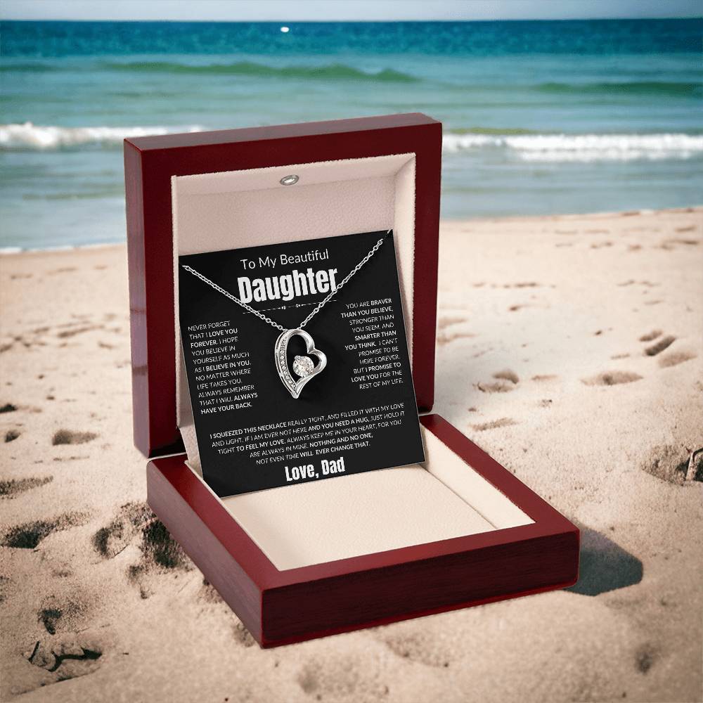 To My Daughter - Forever Love Necklace