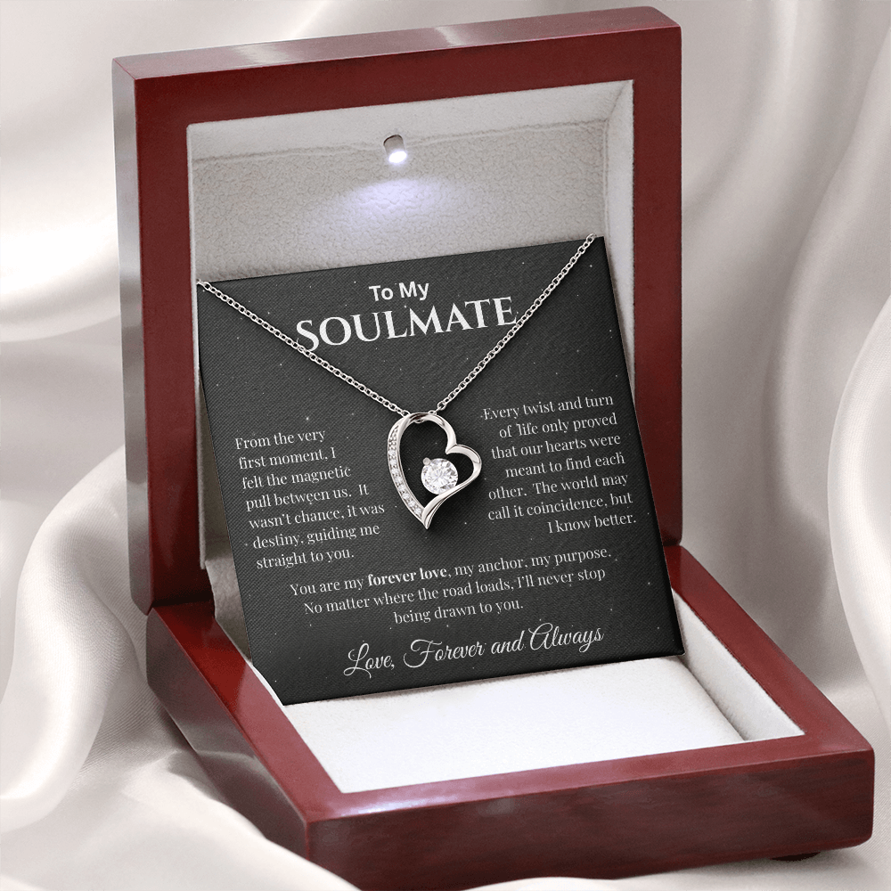 To My Soulmate - The Magnetic Pull Between Us - Forever Love Necklace