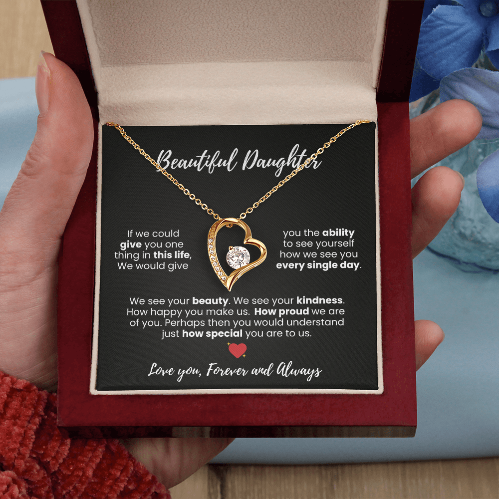 Beautiful Daughter Forever Love Necklace - Symbol of Love and Protection