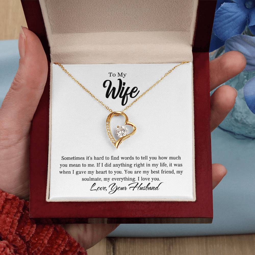 To My Wife | I Love You - Forever Love Necklace
