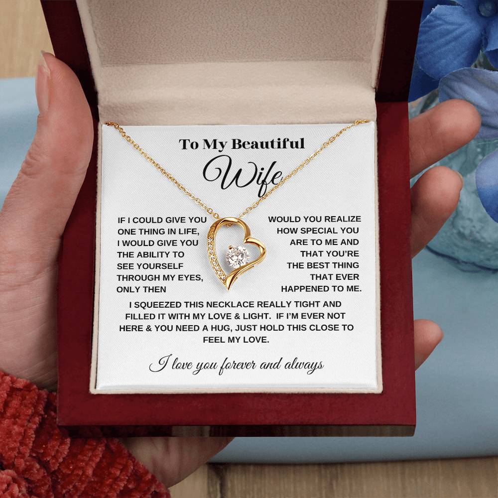 To My Wife | Always Here - Forever Love Necklace