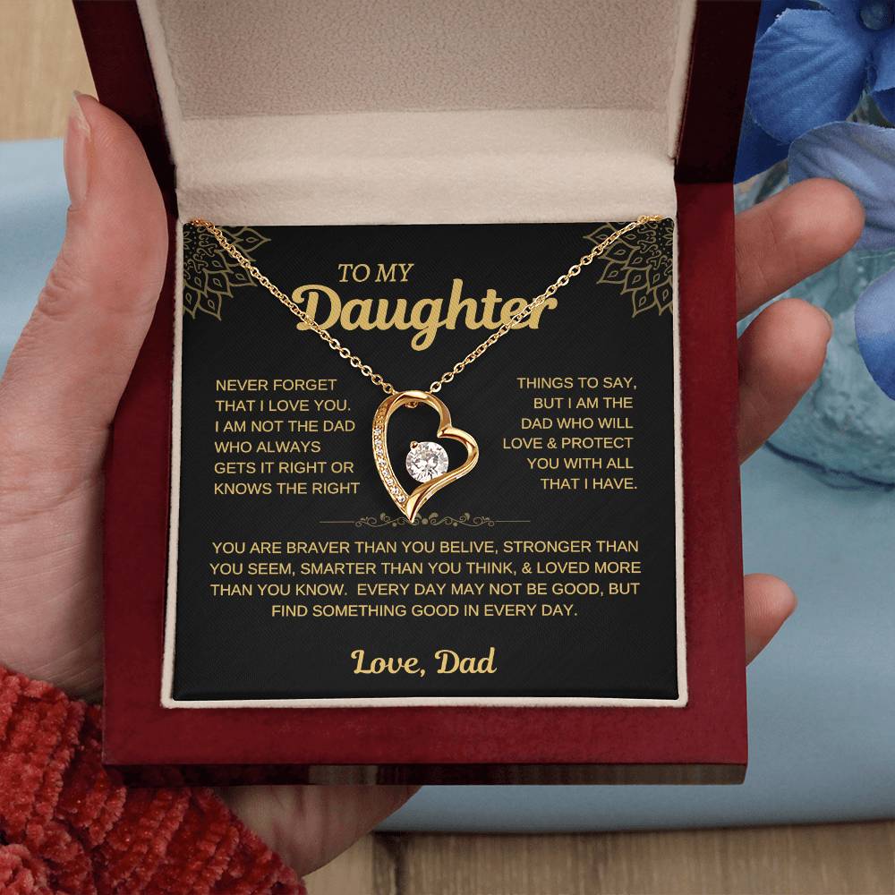 Daughter | I Am the Dad Who Will Protect You - Forever Love Necklace