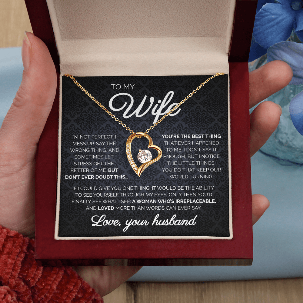 To My Wife | You're The Best Thing | Forever Love Necklace