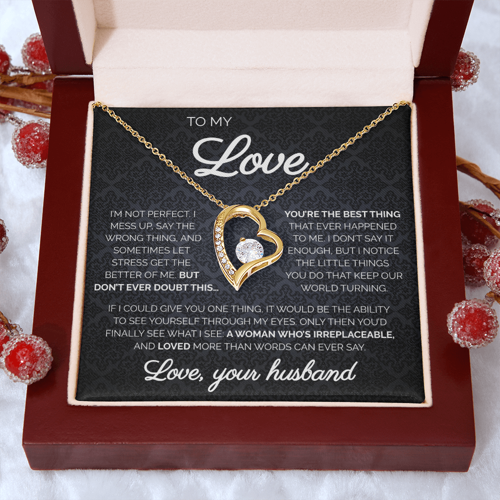 To My Love | You're The Best Thing | Forever Love Necklace
