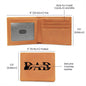 Leather Wallet - Theme: Dad Straight Shooter