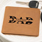Leather Wallet - Dad Plays Hard-Golf