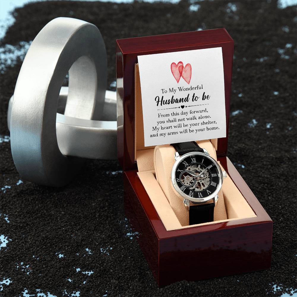 Husband to Be Gift - Men's Openwork Watch