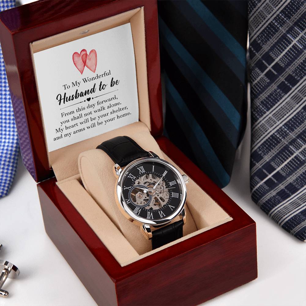 Husband to Be Gift - Men's Openwork Watch