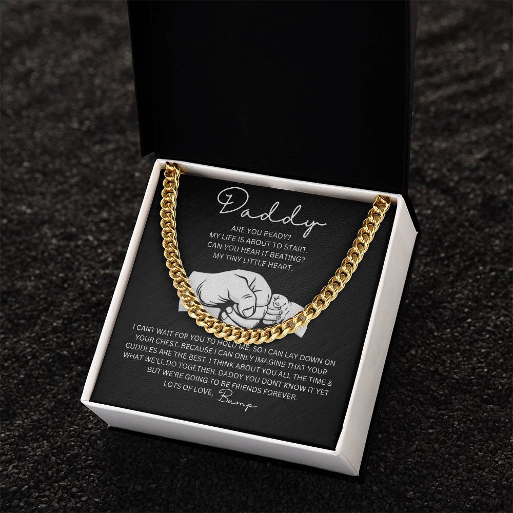 To My Daddy | We're Going To Be Friends Forever - Cuban Link Chain