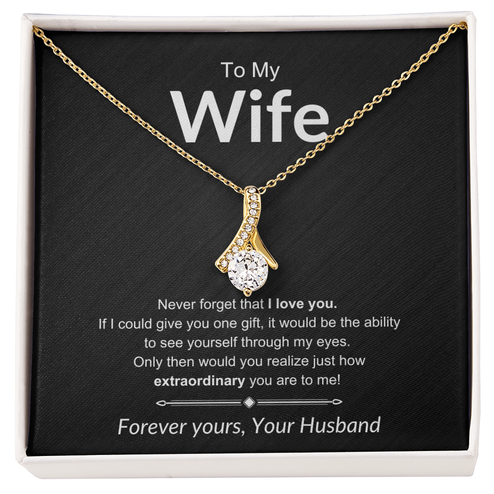 To My Wife | Forever Yours - Alluring Beauty Necklace