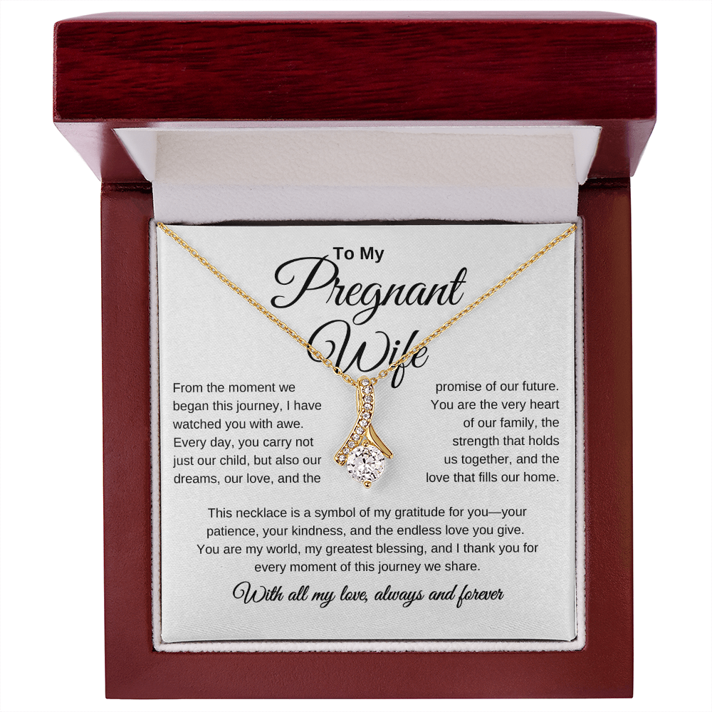 To My Pregnant Wife - Alluring Beauty Necklace