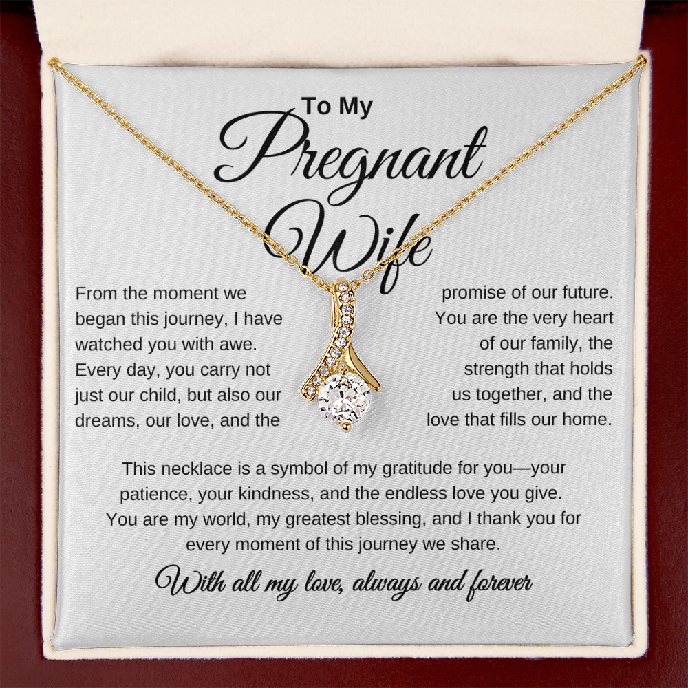To My Pregnant Wife - Alluring Beauty Necklace