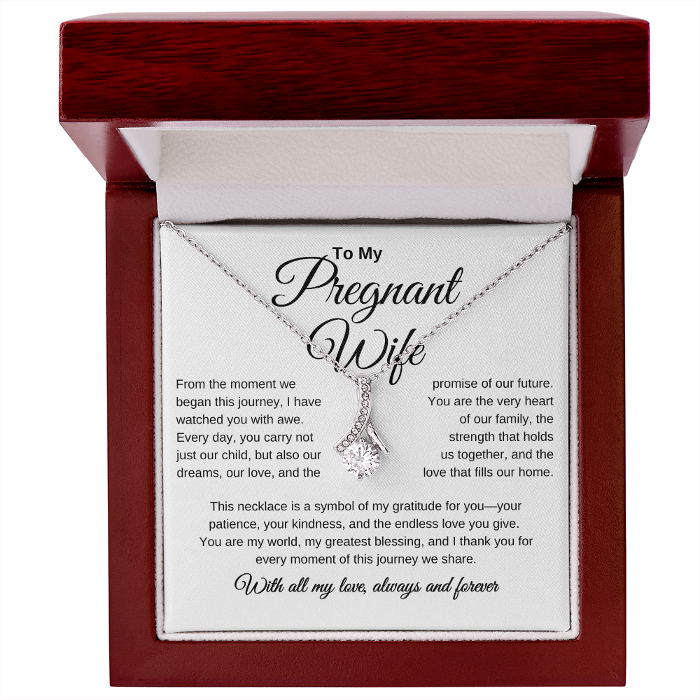 To My Pregnant Wife - Alluring Beauty Necklace