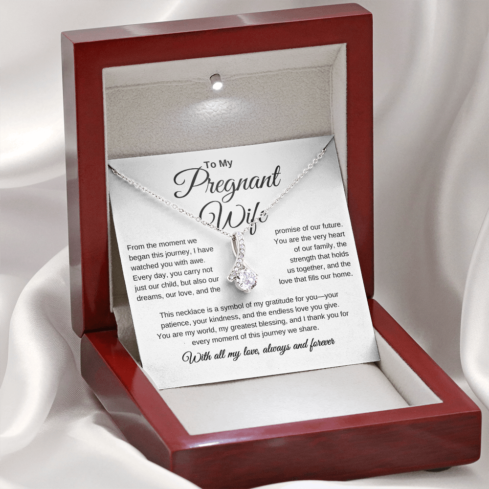 To My Pregnant Wife - Alluring Beauty Necklace