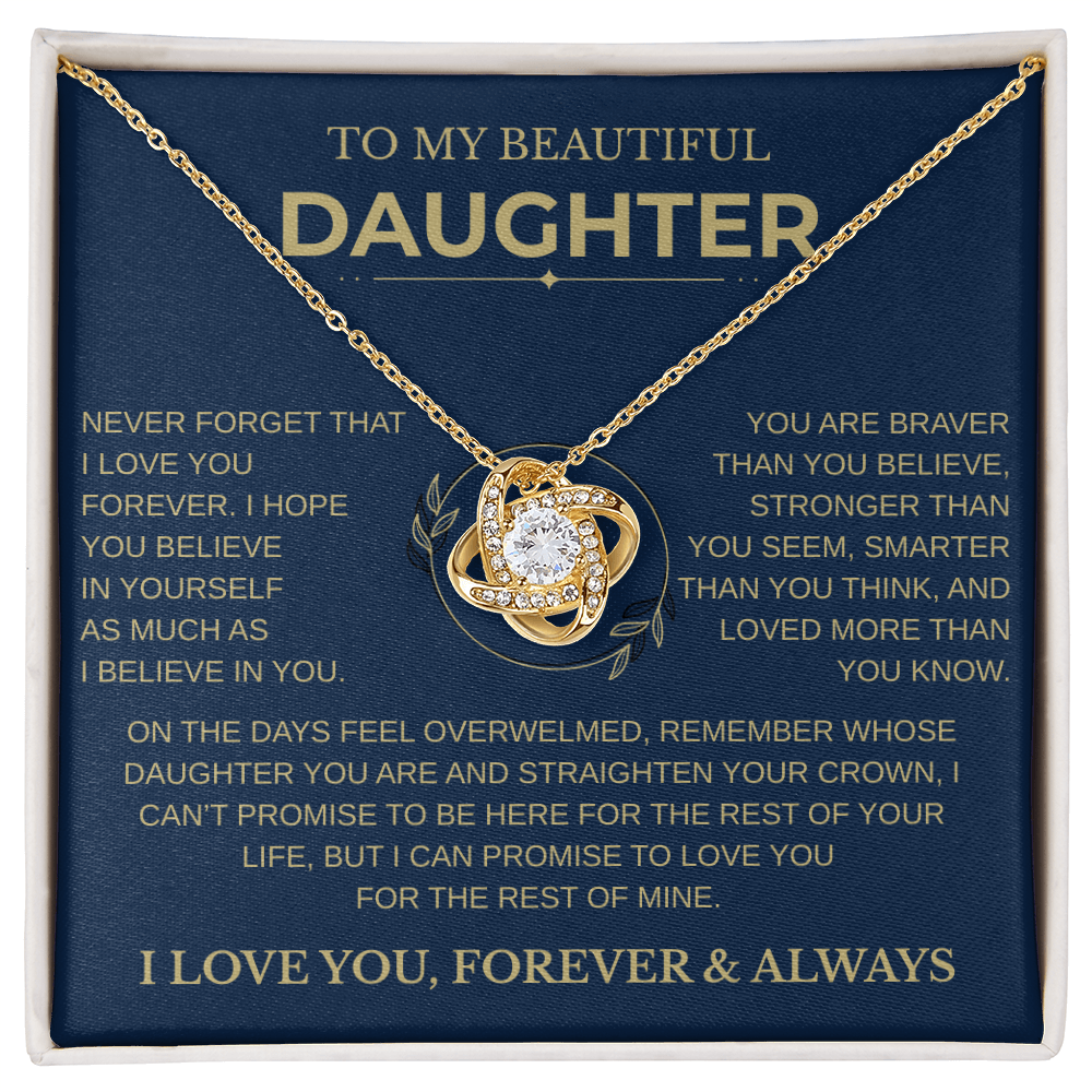 Gift for Daughter - "Never Forget That I Love You"