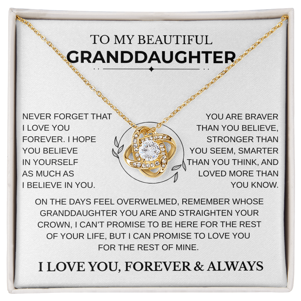 Gift for Granddaughter - "Never Forget that I Love You"