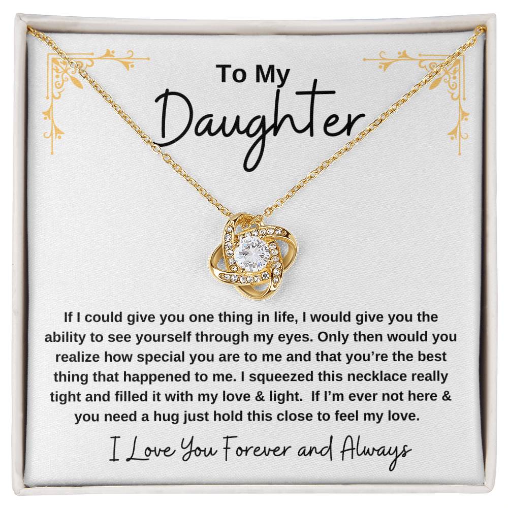 Gift for Daughter - Love Knot Necklace