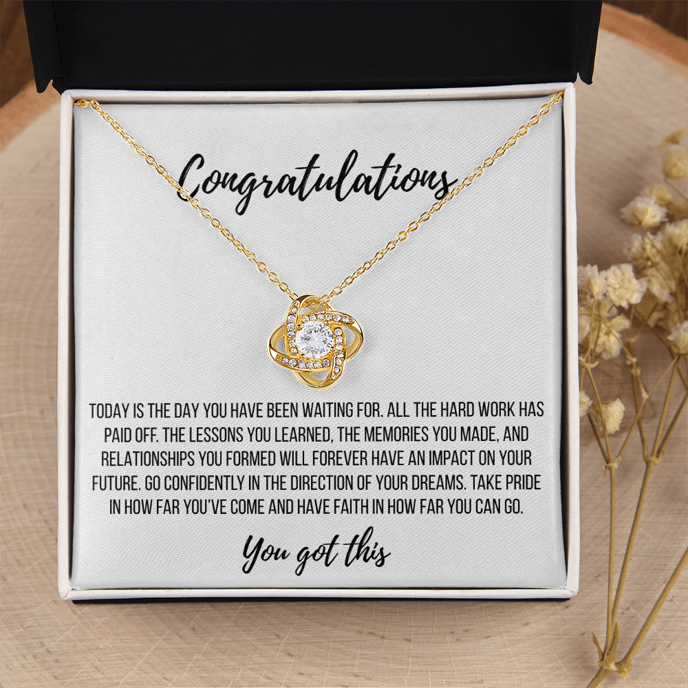 You Did It! Celebration Necklace - Love Knot
